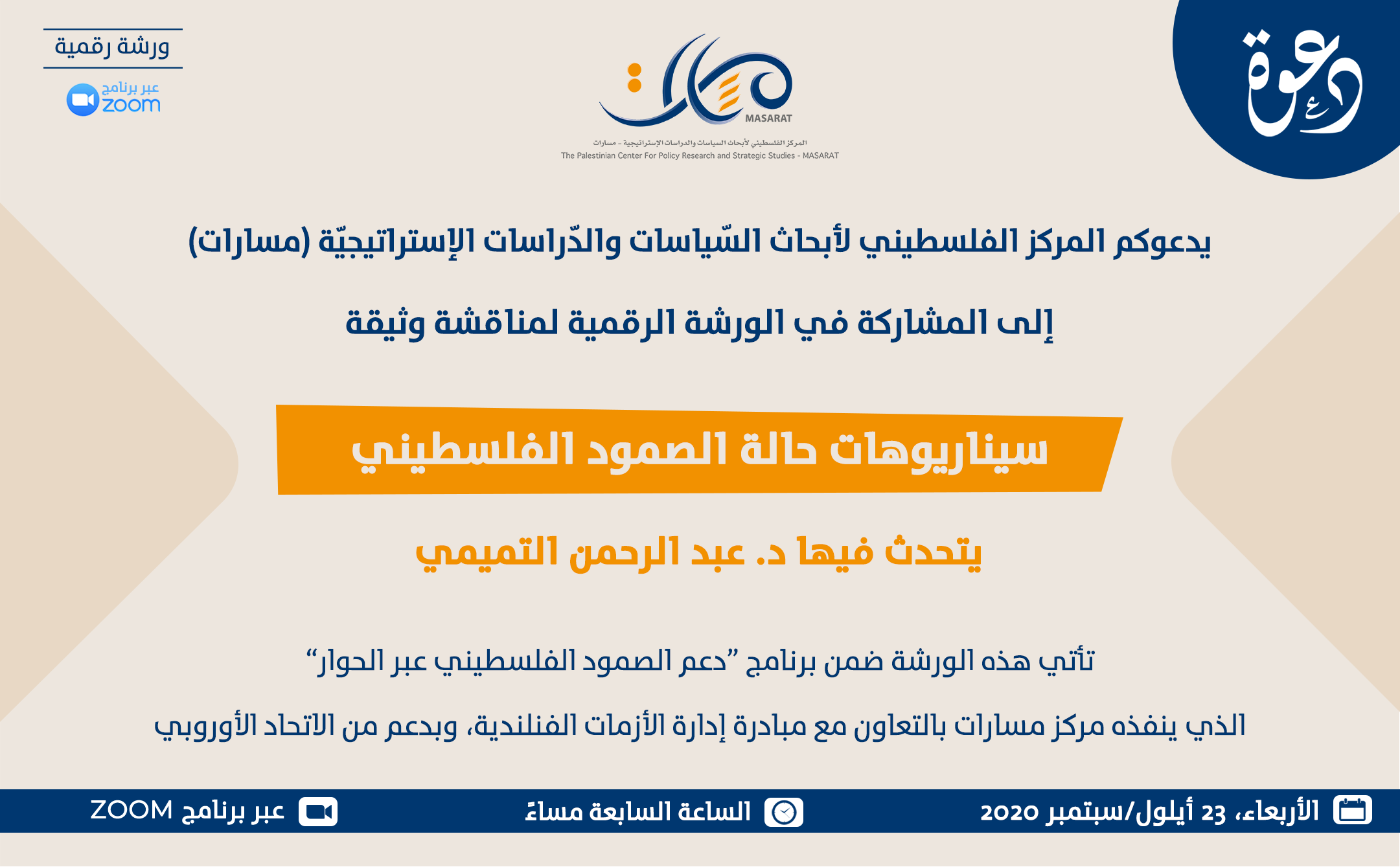 ورشة سيناريوهات حالة الصمود الفلسطيني