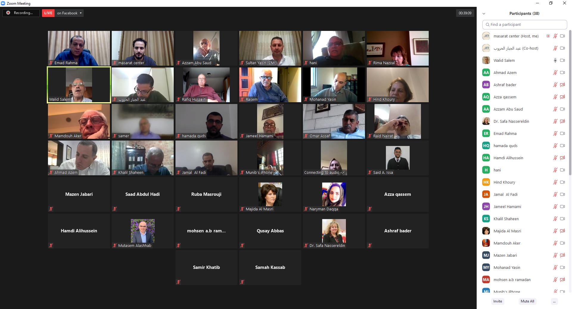 الدعوة إلى تعزيز صمود المقدسيين في مواجهة الضم والأسرلة وتوحيد المرجعيات في المدينة