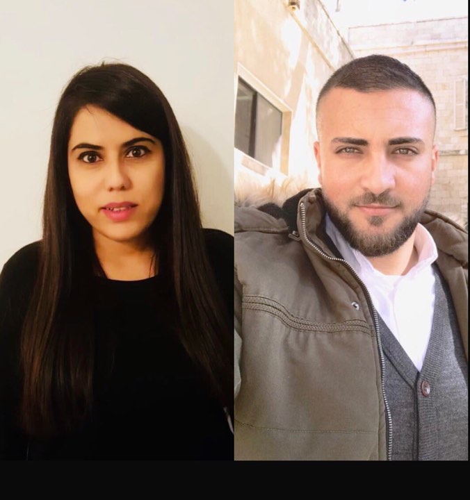 Khaled Mansour and Hala Al-Zuhairi