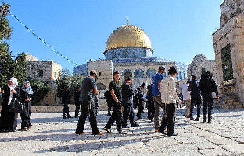 Settler raids on Al-Aqsa Mosque during the period (1/1/2016-30/6/2018)